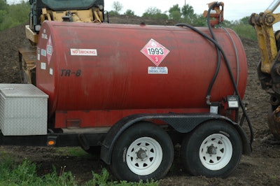 Above-ground tanks are more prone to significant daytime to nighttime temperature swings, which generate water. The fuel temperature drops at night, lowering the water solubility limit, and moisture drops out of the fuel.