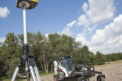 The grader attachment grades surfaces with precision and control while maximizing productivity. It features blades that move six different ways and a front bolster that oscillates 12 degrees to the right or left, allowing for grading on any surface.