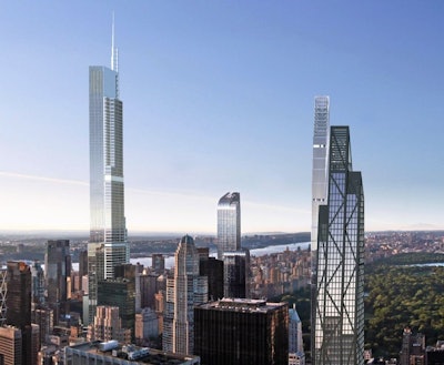 This image shows the future 57th Street skyline in New York City.