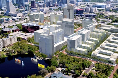 Rendering of downtown Orlando's Creative Village project