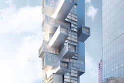 Rendering of proposed Vancouver cantilevered residential high-rise by architect Ole Scheeren.