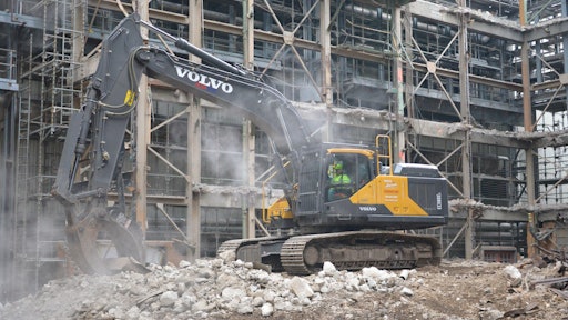 NADC estimated it would remove 2,500 tons of steel, concrete and miscellaneous scrap from the demolition site and recycle approximately 94 percent of it.