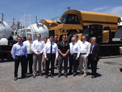 Curry Supply management team with visiting dignitaries at the company’s headquarters in Martinsburg, PA.