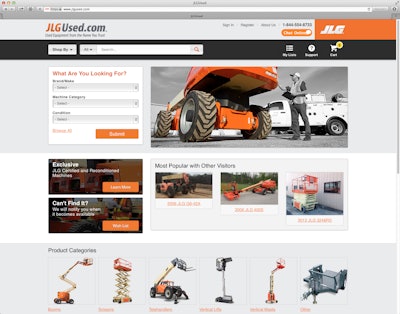 JLG Industries, Inc.'s new JLGUsed.com website lets users find, inspect and buy quality pre-owned construction equipment from JLG.