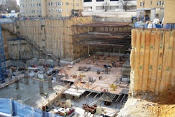 The new Science Building for George Washington University presented big challenges to both the engineer and the contractor. It is nestled into a very narrow space surrounded by three dormitories and the Washington D.C. Metro tunnel.