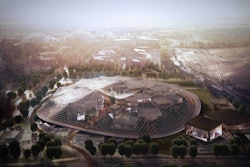 Rendering of Google's newest plan for its campus expansion.