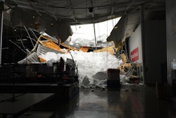The roof of the building collected approximately 6 million pounds of snow from the extreme amount of snowfall in such a short time period. In some areas of the roof, the snow load was two to three times heavier than the roof loading was originally designed for.