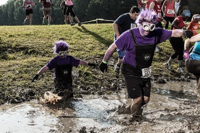 Nearly 1,400 runners and 50 cyclists participated in JCB North America's first-ever Mudfest held at the company's Savannah, GA headquarters.