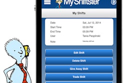 MyShiftster allows users to edit their shift, give away or trade a shift, add a shift and communicate shift changes with co-workers and their boss.