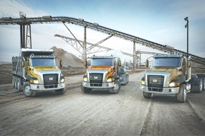 Caterpillar launched its vocational truck line in 2011 with the Cat CT660. Like all the Cat trucks until now, it is designed by Caterpillar but powered and manufactured by Navistar for North America. It is a set-back-front-axle or Class 8 truck measuring 116-in. or 122-in. bumper to back of cab.
