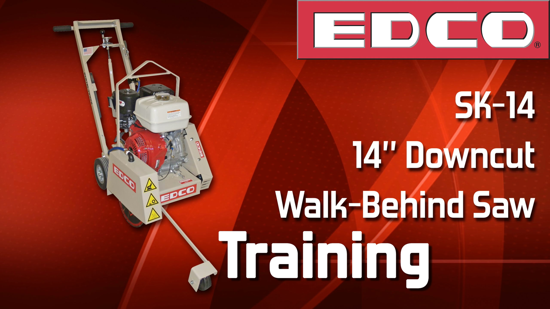 Video: How to Use the EDCO SK-14 14-in. Walk-Behind Saw