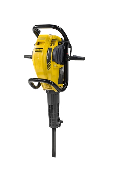 Atlas Copco Cobra PROe gas-powered handheld breaker.
