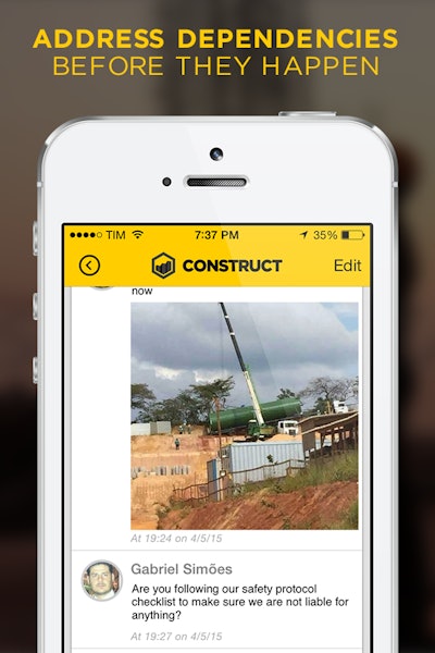 Assign tasks to other members of the team who then receive immediate notification of the task.