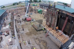 The UAS has proven its worth as an inspection tool. “We are really trying to eliminate the need for us to put people in boom lifts or anything that gets their feet off the ground,” says Aaron Phillips with Danis. “The more we can minimize our people being up in the air, the safer we are making it for them. Also it helps eliminate site congestion with big, heavy equipment that has to lift people up and get people where they need to be for inspection.”