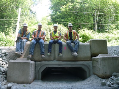 Lafarge Volunteers Atop Amphibian Tunnel 55ccb89027d1a