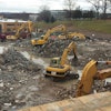 R. Baker & Sons used a variety of carriers and attachments on this New Jersey demolition project, including shears, grapples and grapple buckets.