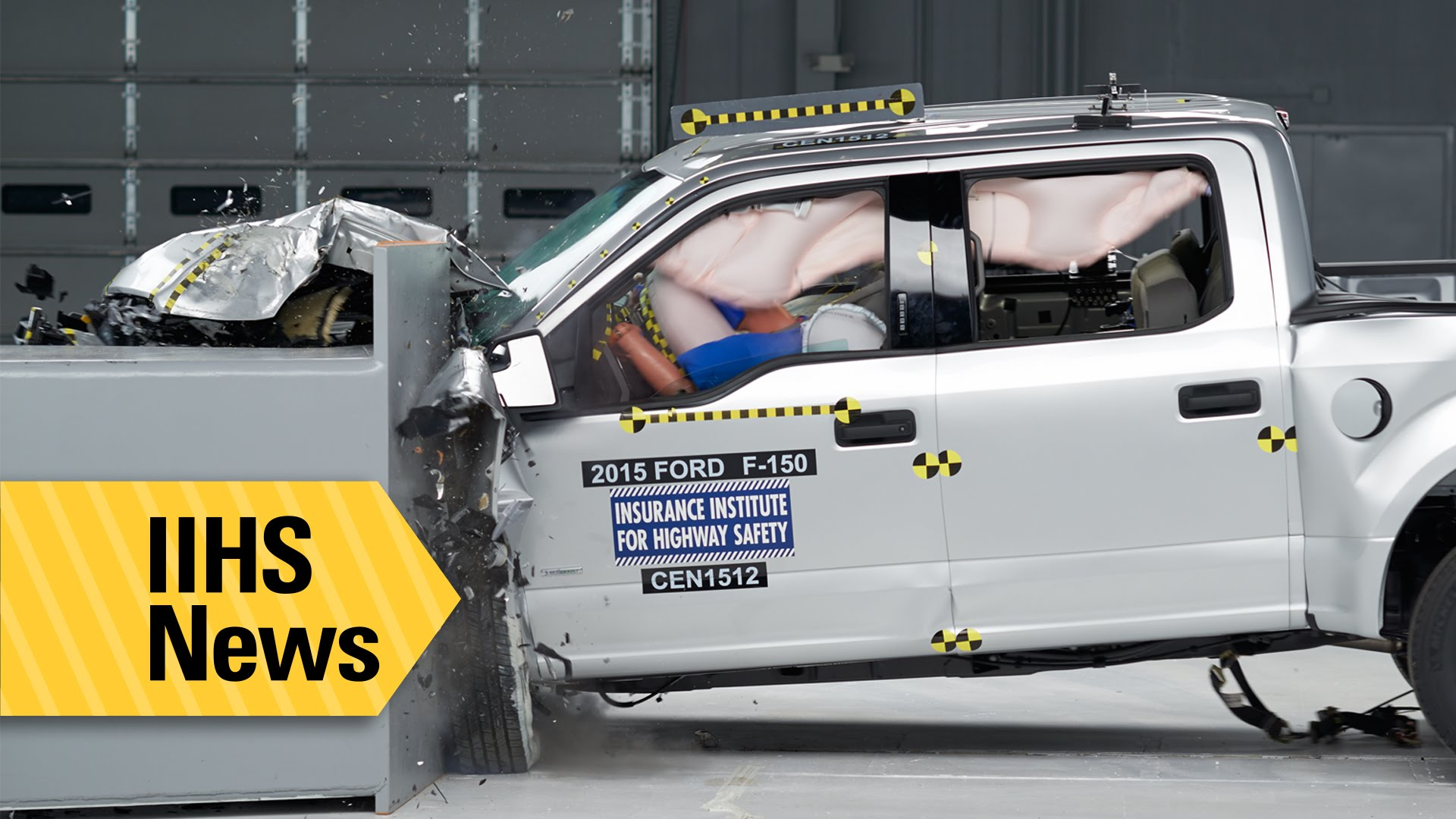 [VIDEO]First IIHS Test of Aluminum-Bodied Ford F-150 Pickup