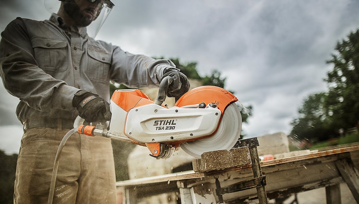 Stihl cut off saw discount battery