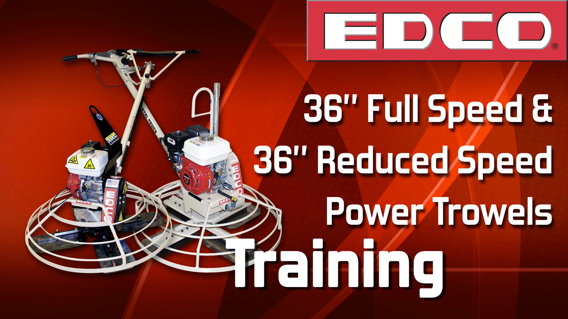 [VIDEO] How to Use EDCO Full and Reduced Speed Power Trowels
