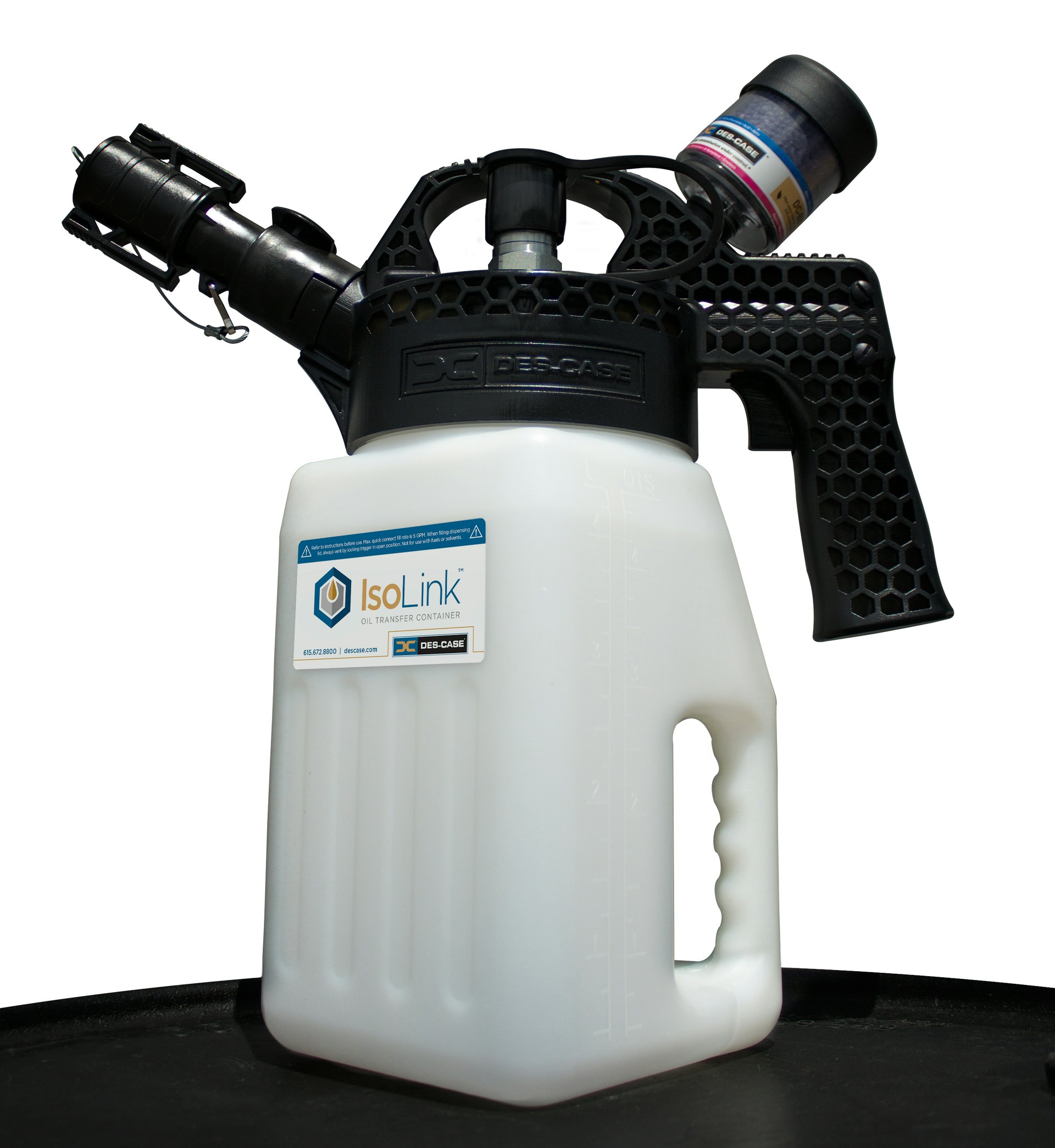 des case isolink oil transfer containers from des case corporation for construction pros
