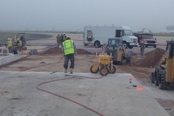 McCarthy Improvement selected E-Z Drill slab riders to reinforce the joint on the concrete runway and the reliable units were key to completing the project on time.