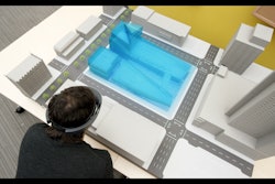 Augumented reality with wearable computers allows a user to see 3D building models to scale, and from any perspective as they move around or inside the model.