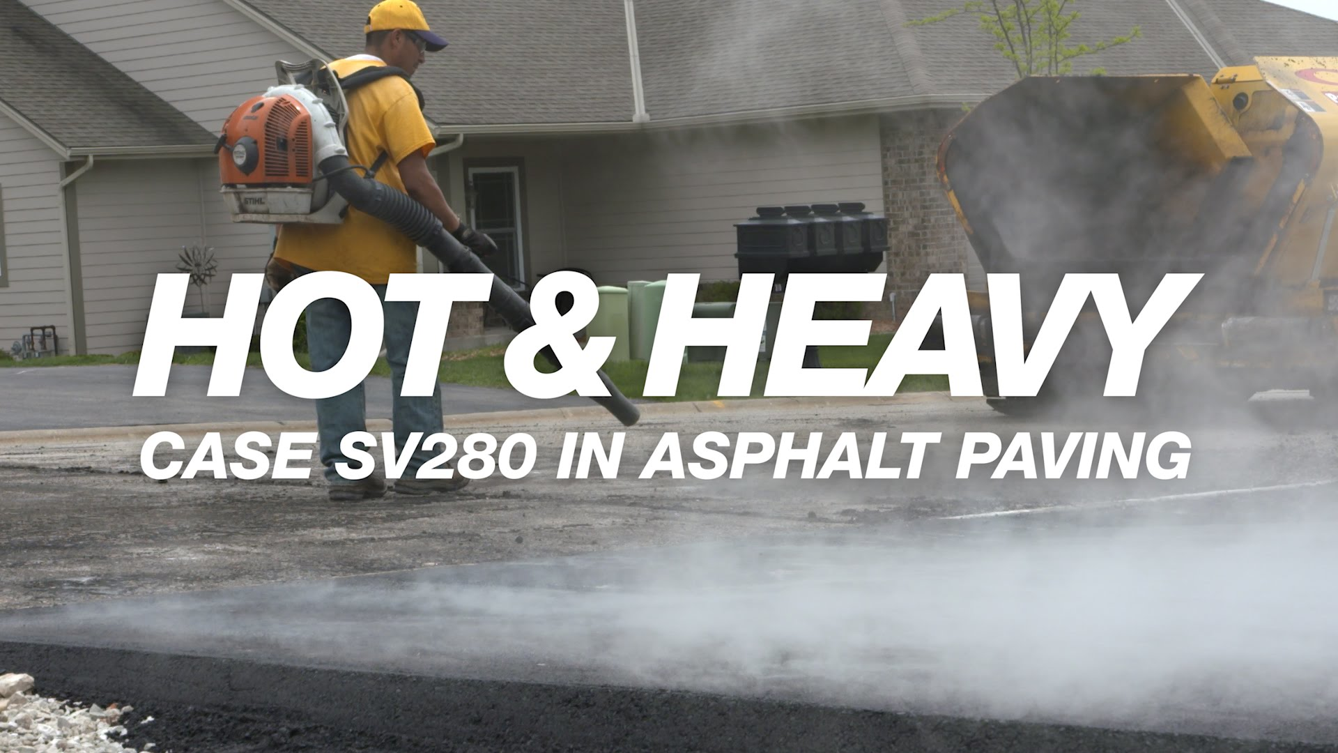 [VIDEO] CASE SV280 Takes Heat, Demands of Asphalt Paving