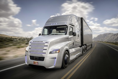 Daimler Trucks unveiled the first autonomous commercial truck to dive on an open U.S. public highway – the Freightliner Inspiration.