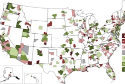 Fort Worth-Arlington, Texa,s and Las Cruces, N.M., experience the largest declines for the year. Phoenix-Mesa-Scottsdale, Ariz., and Weirton-Steubenville, W.V.-Ohio, topped the growth list .