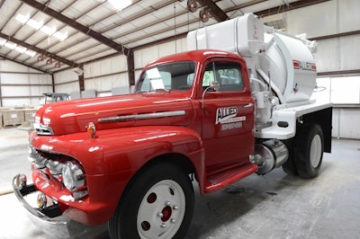 This mint condition 1951 Ford Ready Mix truck was donated as an auction item by Allied Concrete Materials.
