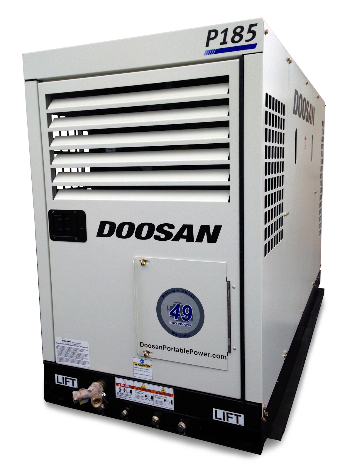 Doosan Utility Mount P185WDOU Compressor From Doosan Portable Power