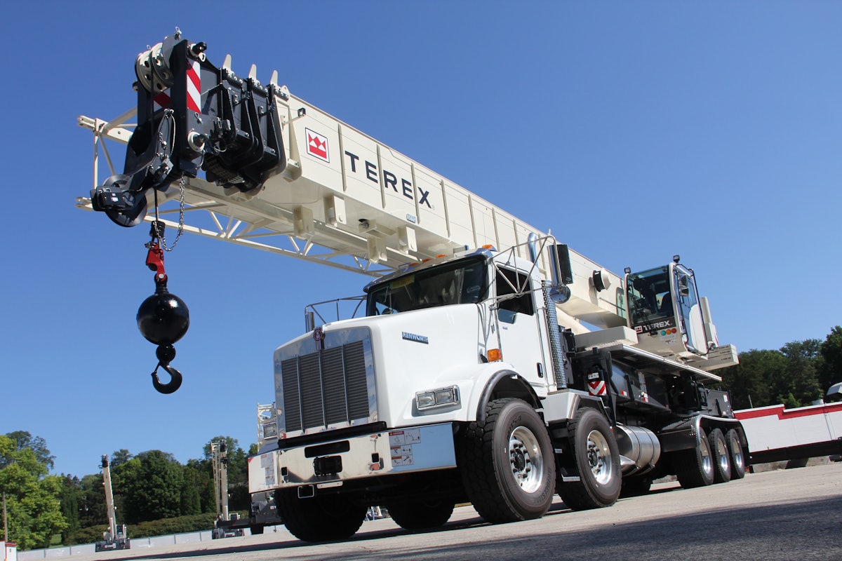 Third Terex Crossover Boom Truck Lifts 80 Tons From: Terex