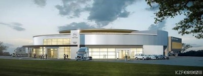 The Customer Experience Center will feature a product showroom, four training rooms, a 200-seat theater-in-the-round and an observation area that will allow customers to watch trucks in action on the 1.1-mile Customer Experience Track.