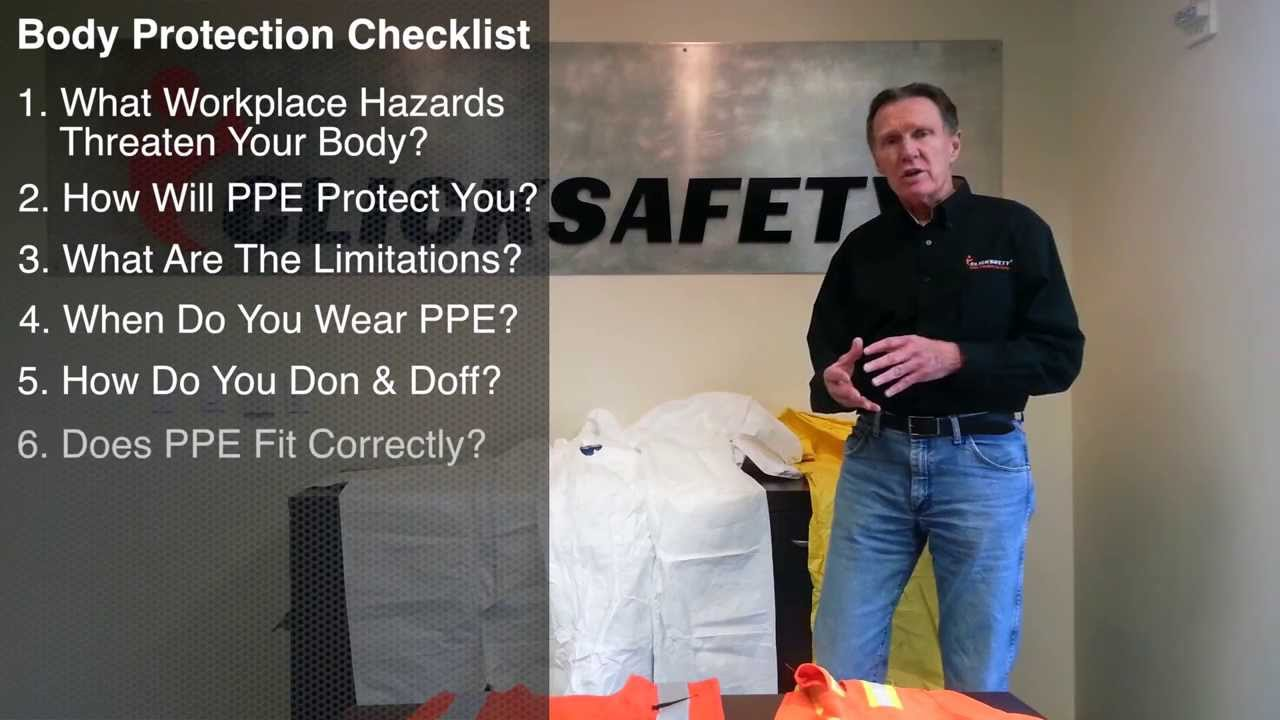 [VIDEO] Personal Protective Equipment Basics - Body Protection Checklist