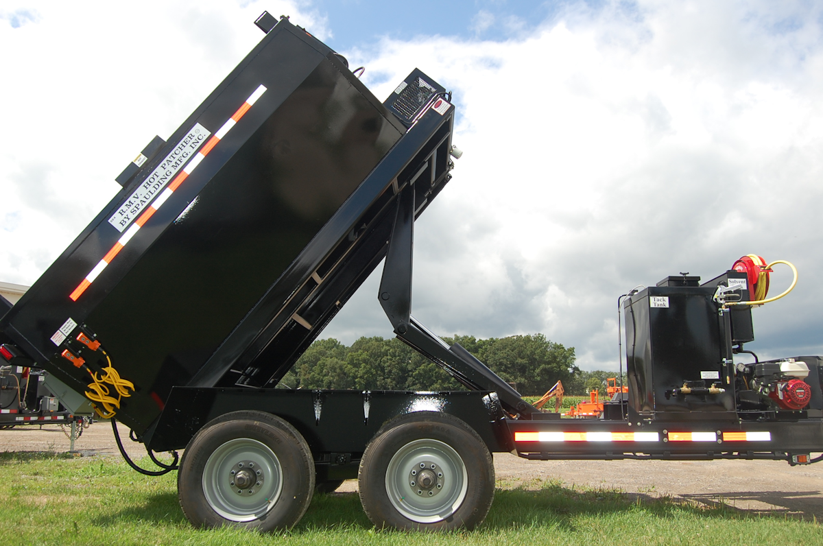 6Ton Asphalt Dump Trailer From Spaulding MFG. Inc For Construction Pros