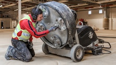 Check tool holder and grinding head for cracks or other visible damage. Replace any damaged parts.