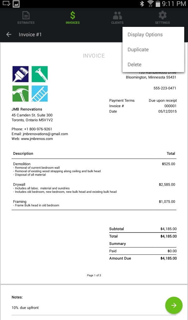 ForConstructionPros App of the Week Contractor Estimating and