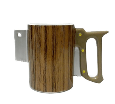 4.5-inch ceramic saw coffee mug