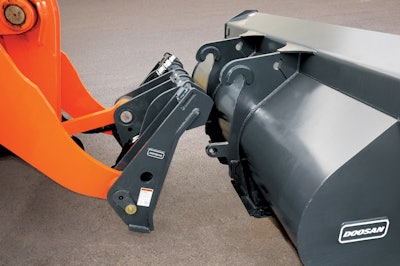 Hydraulic quick couplers make it easier and faster to change buckets and other attachments.