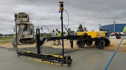 3d Concrete Screeding System Offers Contractors Labor Savings Cost Cuts And Niche Opportunities For Construction Pros