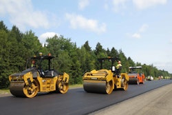 Intelligent compaction rollers on asphalt 5666097fddd90