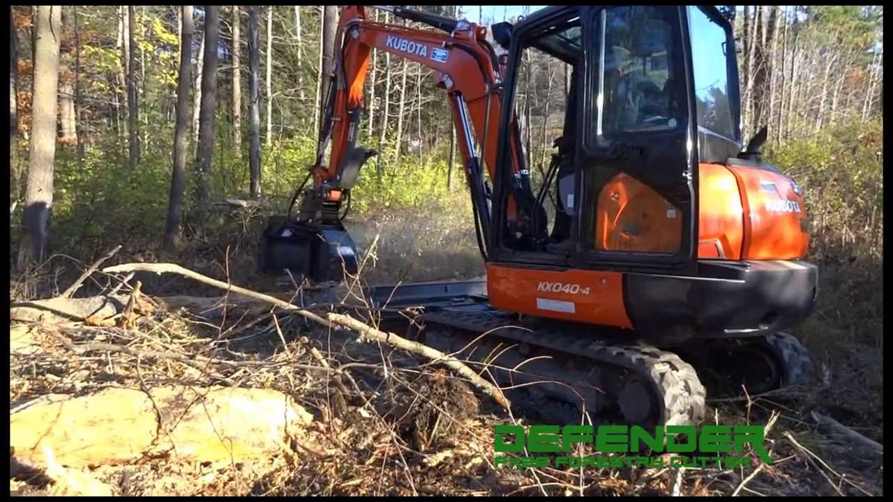 [Video] Rockhound FX26 Defender Forestry Mulcher on a Kubota KX040