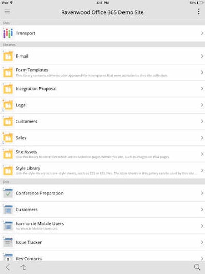The harmon.ie Mobile app automatically syncs document updates to mobile devices to ensure personnel always have the latest version of key documents.