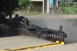 Successful bond or tack coat application will cover complete paving width and will have double or triple overlap by nozzles that are aligned the same way.