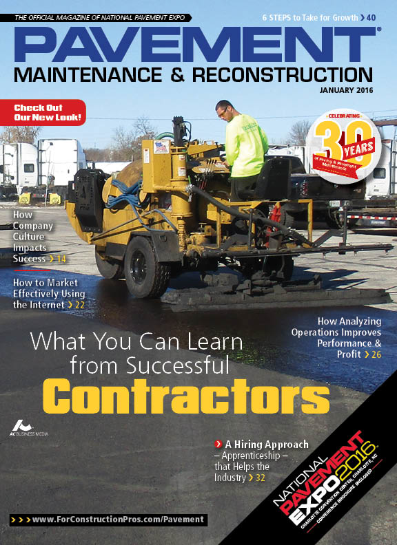 Pavement Maintenance & Reconstruction January 2016