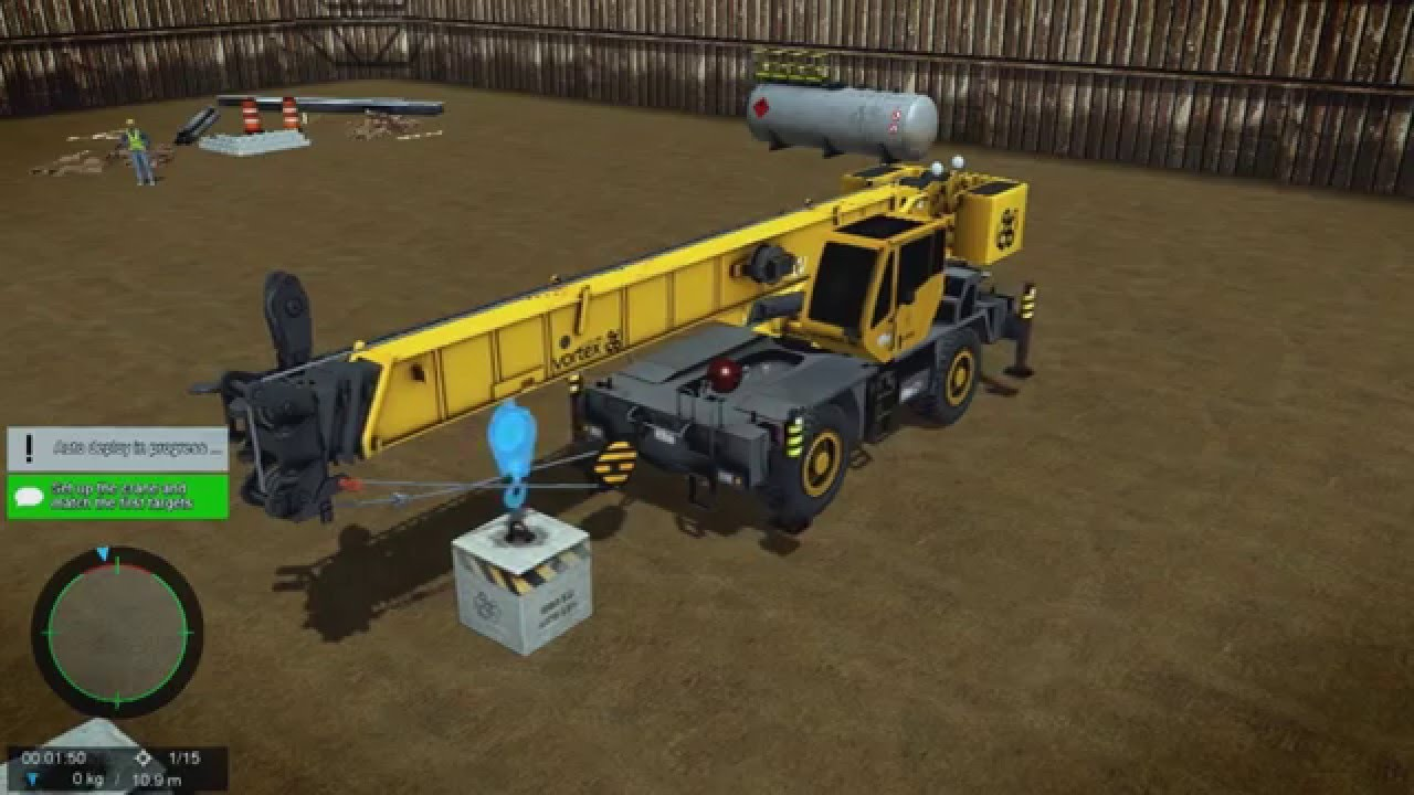 Video: Vortex RT Mobile Crane Training Module from CM Labs Simulations
