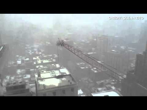 [VIDEO] Watch as a 565-ft. Crane Collapses onto a Lower Manhattan Street