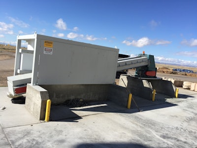 The Glass Plant was installed in August 2015 at the Solid Waste Division’s transfer station located in Los Lunas, New Mexico. It runs two to three times a week for about an hour per day, crushing glass to a 3/8-inch size.