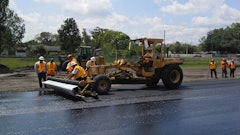 Orange County Public Works relied on Geotextile Apparatus Co.’s Grizzly Cub fabric/grid installation machine, attached to a motor grader, to properly place the geogrid on its projects.