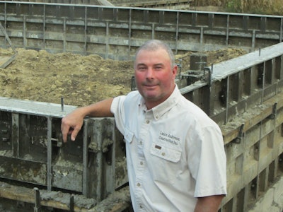 Lance Anderson is setting his sights on making concrete homes an acceptable form of residential construction vs. traditional wood frame built homes.
